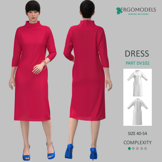 Ergomodel Digital sewing pattern in DXF and PDF formats for download