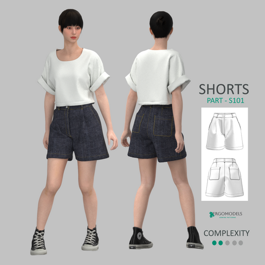 Digital clothing pattern for download – DXF & PDF formats included