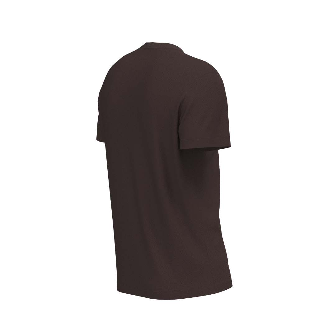 Men's T-shirt B201 DXF pattern — crew neck, back view, classic fit 
