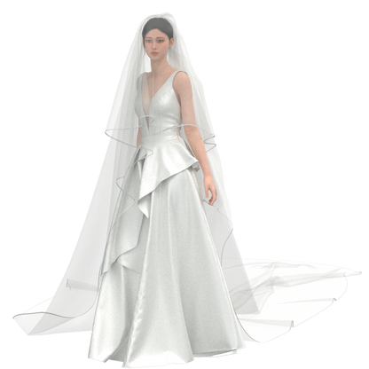 Printable PDF and DXF sewing pattern for garment making