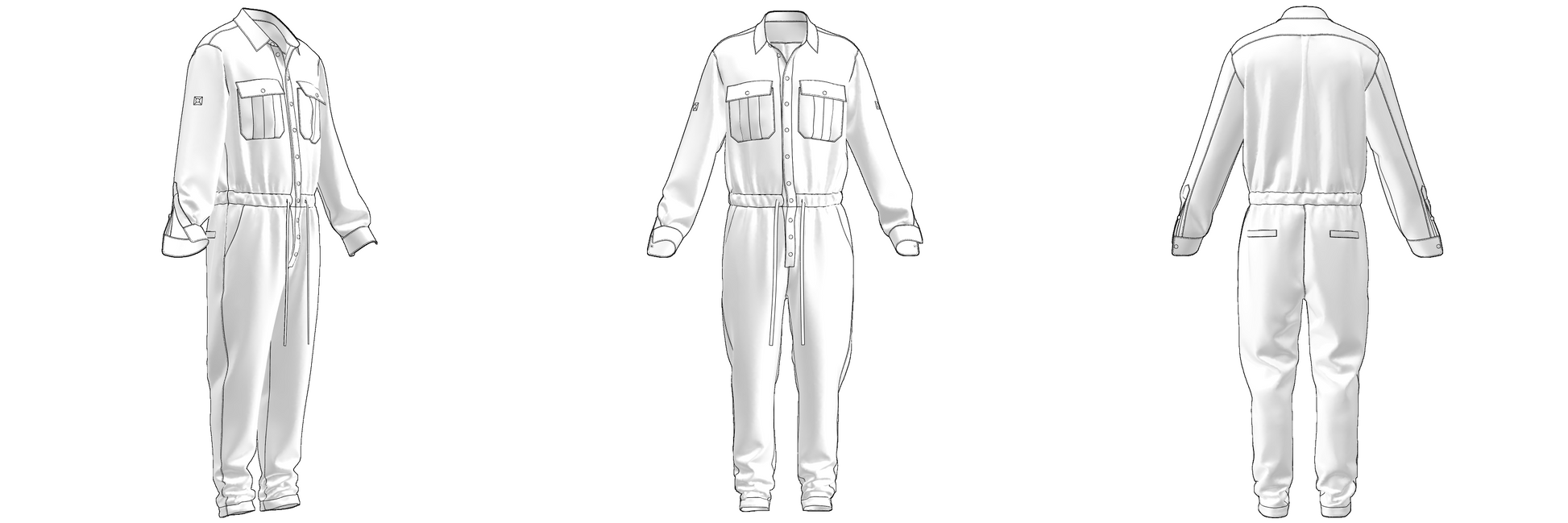 Downloadable sewing pattern files: DXF and PDF formats
