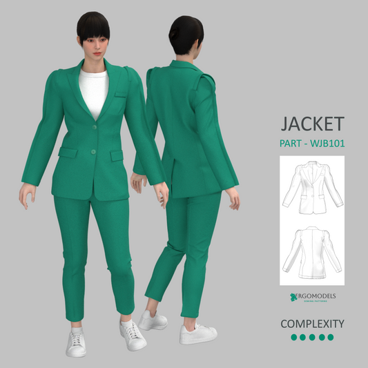 Downloadable sewing pattern files: DXF and PDF formats