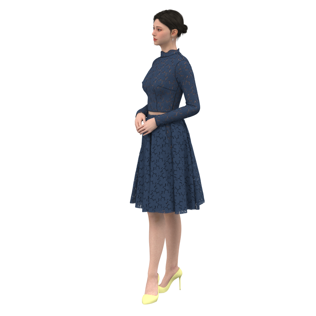 PDF Sewing Pattern: Women Skirt SK108  & Blouse B113 (instant download)