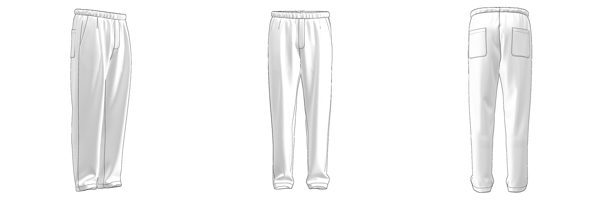 Digital sewing pattern in DXF and PDF format