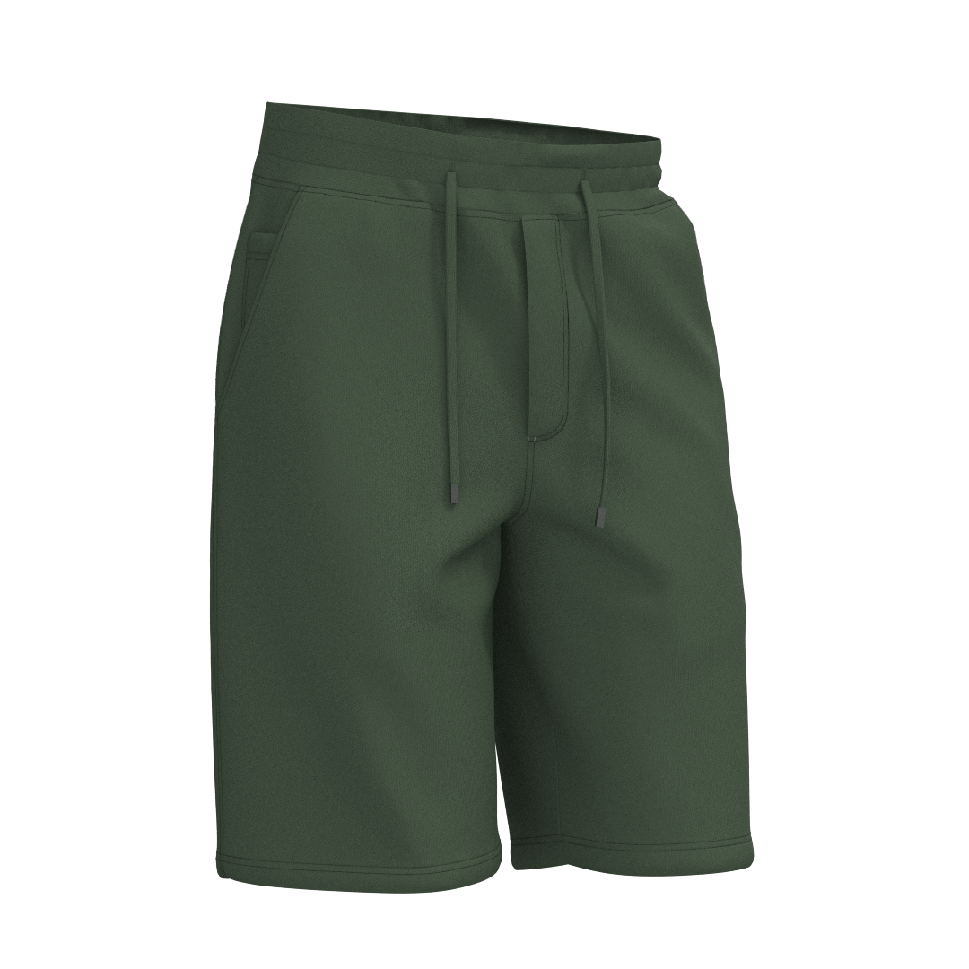 Unisex shorts DXF/PDF pattern MS201 — technical drawing all sizes