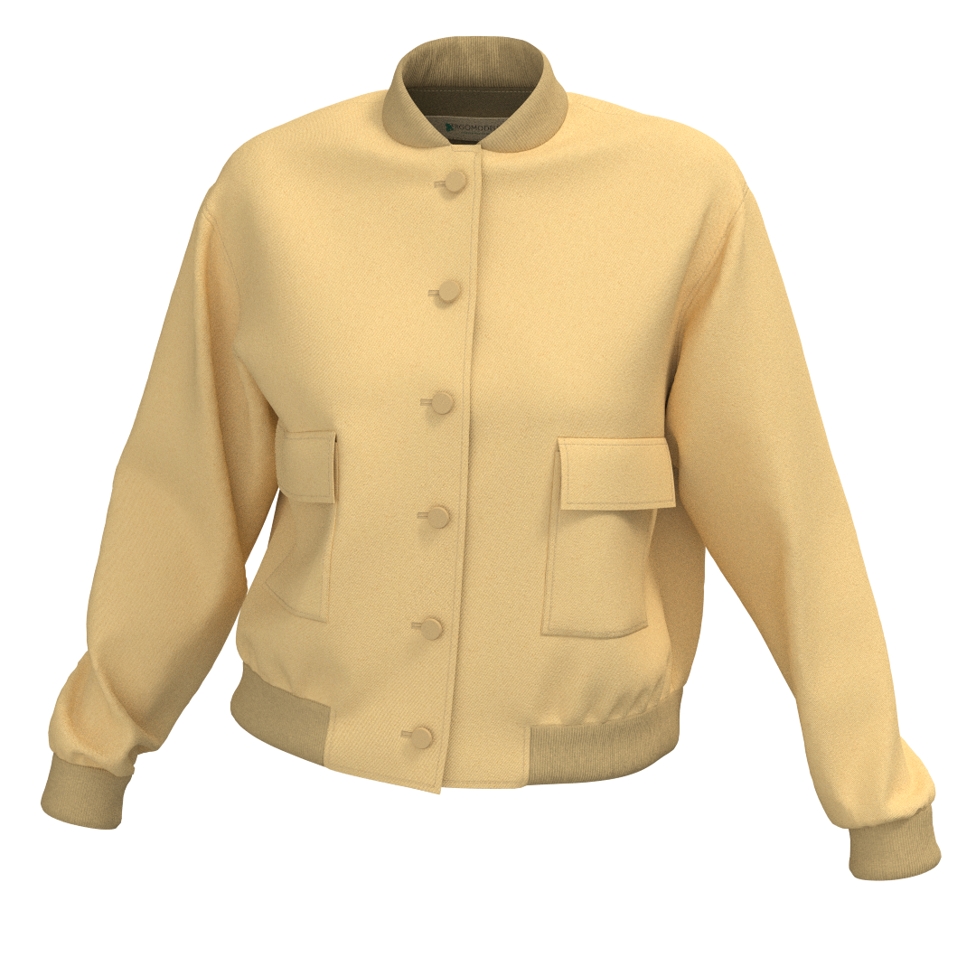  Women's bomber jacket PDF pattern WJ104 - front view
