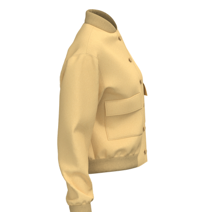  Women's bomber jacket PDF pattern WJ104 - back view
