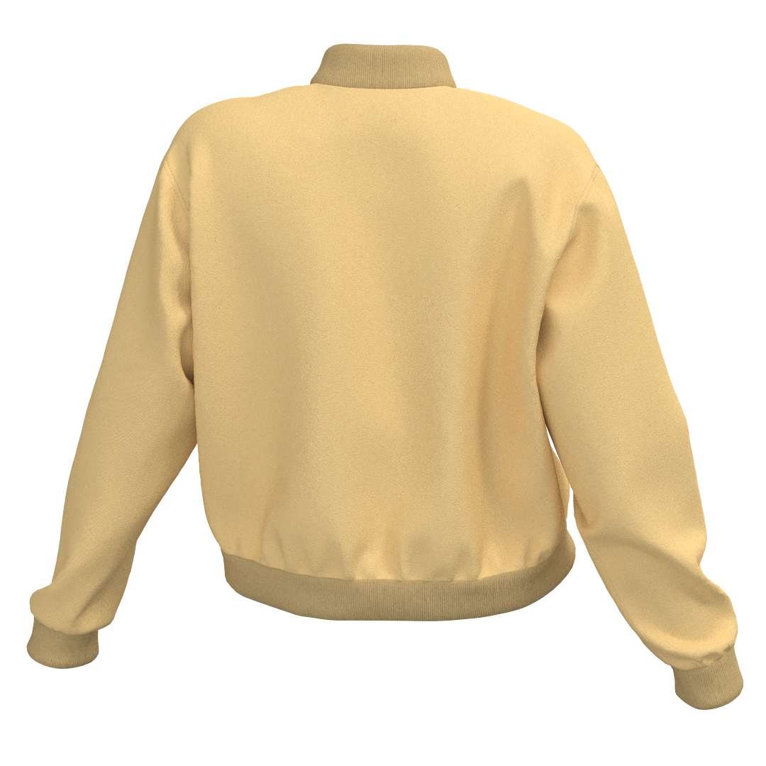 Women's bomber jacket DXF pattern WJ104 - back view
