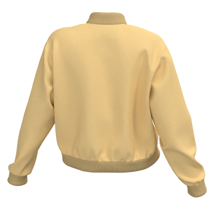 Women's bomber jacket DXF pattern WJ104 - back view