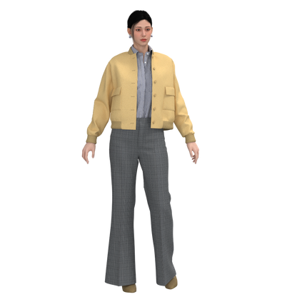  Women's bomber jacket PDF pattern WJ104 - cuff options
