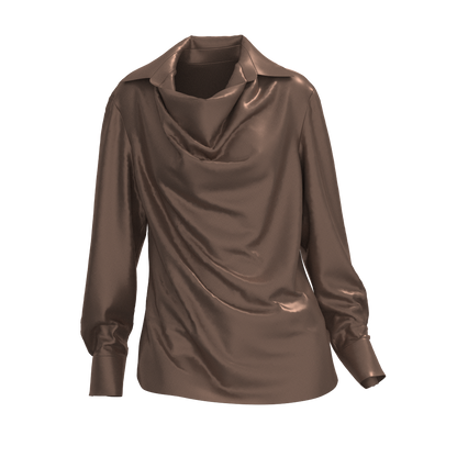 Blouse B114 DXF sewing pattern — piece layout, digital cutting file