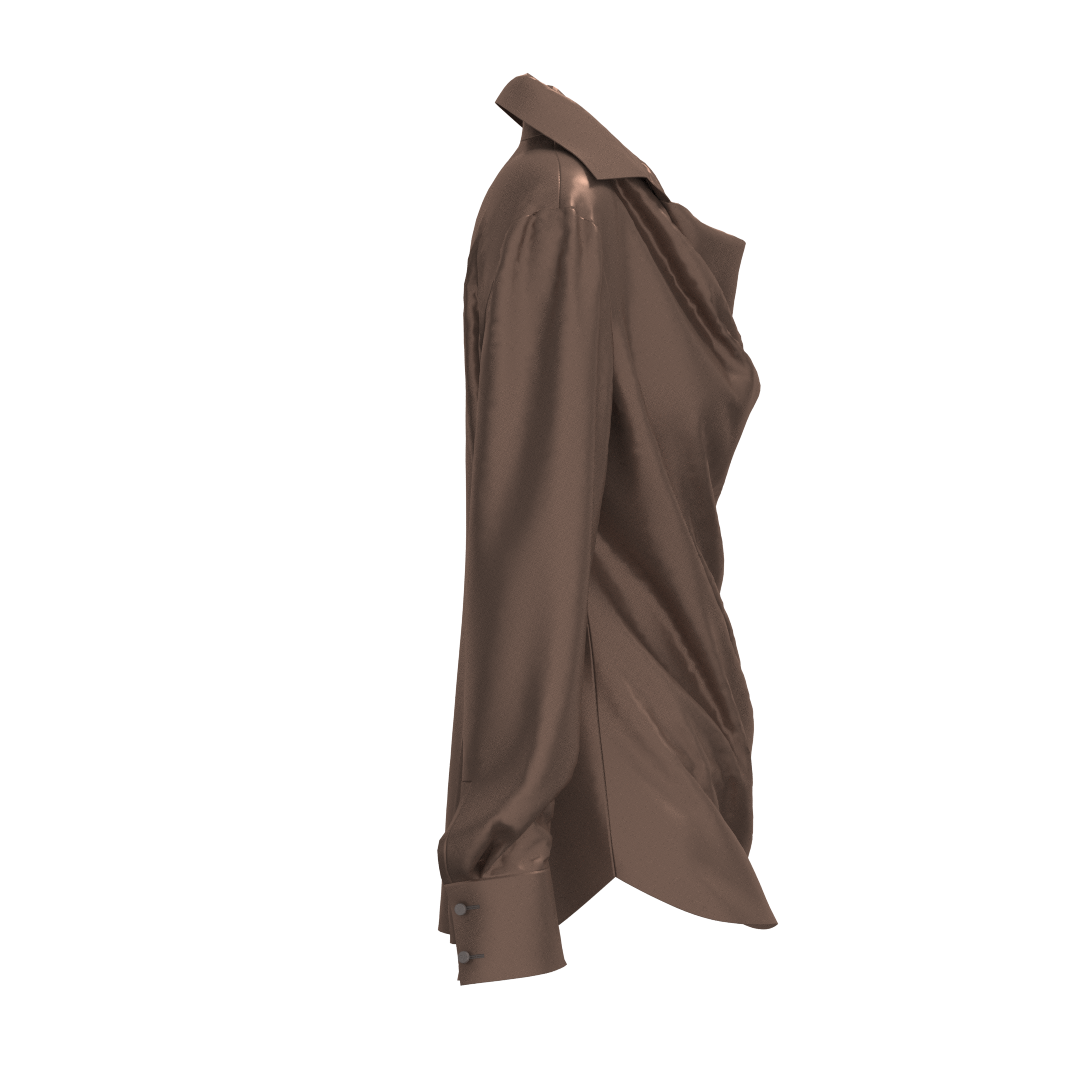 	Blouse B114 DXF pattern pieces — front and back view, digital format