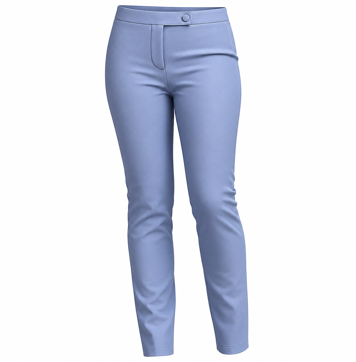 Plus size women's tailored pants sewing pattern TR109 — front view
