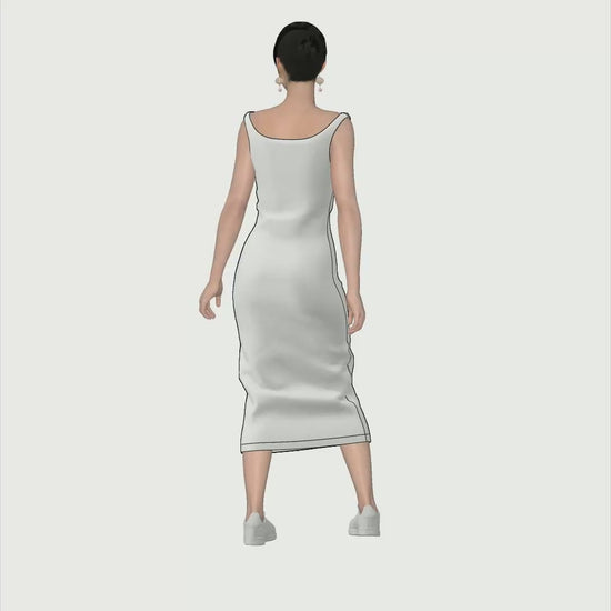 Printable PDF and DXF sewing pattern for garment making