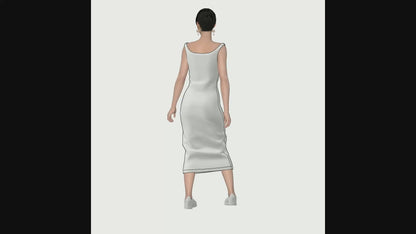Printable PDF and DXF sewing pattern for garment making