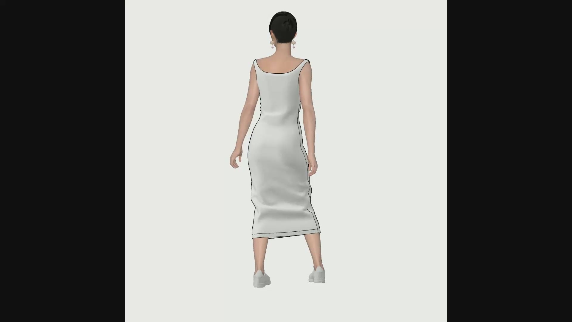 Printable PDF and DXF sewing pattern for garment making