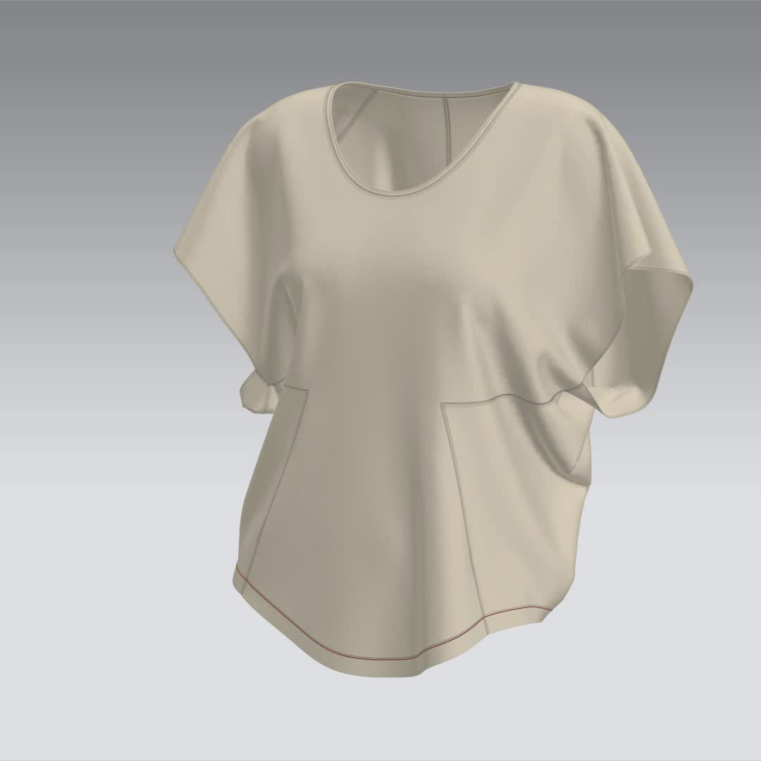 Modern clothing sewing pattern — DXF and PDF files included