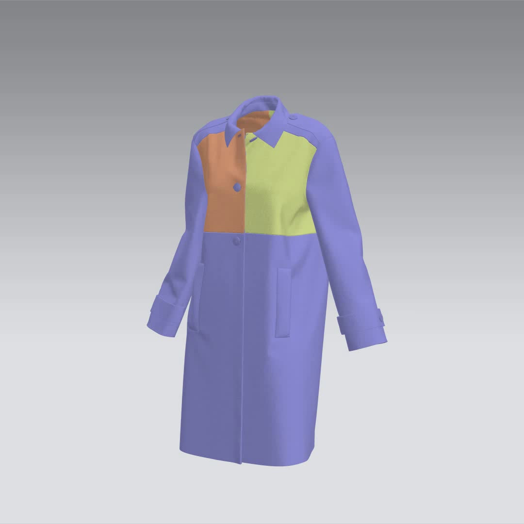 Printable PDF and DXF sewing pattern for garment making