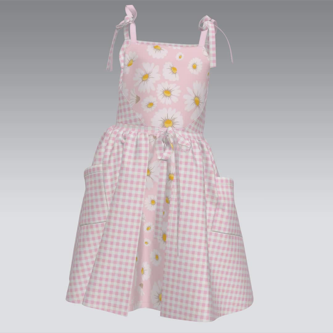 Printable PDF and DXF sewing pattern for garment making