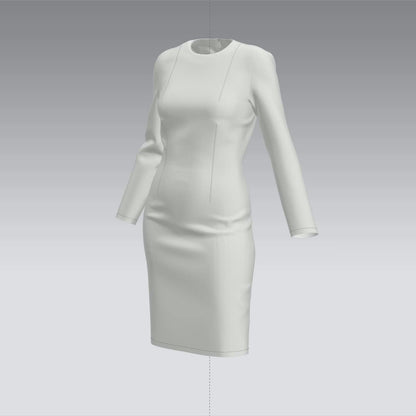 Digital sewing pattern in DXF and PDF formats for download