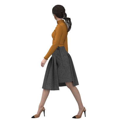 Printable PDF and DXF sewing pattern for garment making